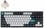 Juhtmevaba arvutiklaviatuur Keychron Q3 Max Q3M-M3 Gateron Jupiter Brown, EN, valge v./must v.