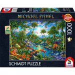 Pusle Schmidt Michael Fishel Island Paradise 58611, 49.3 cm x 69.3 cm, 1000 tk, mitmev&auml;rviline