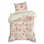 Voodipesukomplekt Florina PTB-43, roosa v./beež v., 70 x 80 cm, 140 x 200 cm, 2 os.