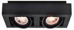 Valgusti lagi GTV Loid, GU10, 2 x 40 W, must v.