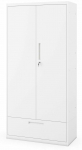 Riidekapp Megan, valge v., 40 cm x 90 cm x 185 cm