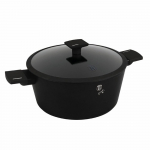 Kahjustatud pakendiga toode. Kastrul Berlinger Haus Matte Black, 30 cm, 8 l, must v.