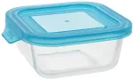 Konteiner toidu jaoks Kitchen&GO, 0.52 l, 15 cm x 13.7 cm, l&auml;bipaistev v./sinine v.