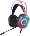 Juhtmega m&auml;nguri peakomplekt Deltaco DH230 GAM-186, must v.