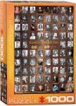Pusle Eurographics Famous Writers 6000-0249, 67.6 cm x 48.9 cm, 1000 tk, pruun v./must v./hall v.