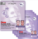 N&auml;omask, komplekt L&rsquo;Or&eacute;al Paris Revitalift Filler Glass Skin, 25 g, 4 tk