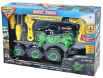 Klotside komplekt koos kruvikeerajaga, auto Spin Master Monster Jam Grave Digger, 25 tk, roheline v.