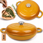 Emailitud malmpott Hage DN30, &Oslash;30 cm, 3 l, kollane v.