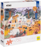 Pusle Moomin Savanna, 43 cm x 55 cm, 750 tk, mitmev&auml;rviline