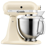 Kahjustatud pakendiga toode. Kausiga mikser Kitchenaid Artisan 5KSM185PSEAC, kreemjasvalge