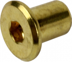 Kruvi, keeratavad puu sisse, 6 x 15 mm, kuldne, 4 tk