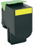 Toonerikassett Lexmark 80C2HY0, kollane v.