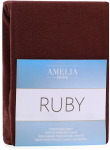 Voodilina Restilo Ruby, pruun, 220 x 240 cm/200 x 240 cm, kummiga