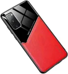 Telefoni &uuml;mbris Mocco Lens Leather Back Case Apple Iphone 12 Mini, must v./punane v., Apple
