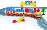 M&auml;ngurong r&ouml;&ouml;bastega Wader Baby Blocks Train 41480, mitmev&auml;rviline