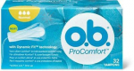 H&uuml;gieenilised tampoonid O.B. ProComfort Dynamic Silk, Normal, 32 tk