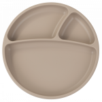 V&auml;ike taldrik MiniKoioi Divided Plate 101050008, 6+ kuud, 19 cm, silikoon, beež v.