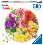Pusle Ravensburger Fruits And Vegetables 17169, 52 cm x 52 cm, 500 tk, mitmev&auml;rviline