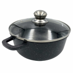 Pott King Hoff Simple Cooking Marble, 20 cm, 2.3 l, must v.
