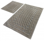 Vannitoamattide komplekt Foutastic Bambi 351ALS2137, beež v., 100 cm x 60 cm