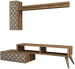 Sektsioonkapp Kalune Design Planet 845HCT3047, kreemjasvalge/p&auml;hklipuu v., 37.2 cm x 150 cm x 37.8 cm