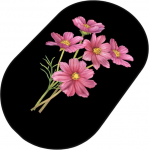 Vannitoa p&otilde;randamatt Foutastic Sitivo 359CHL4939, must/roosa, 70 cm x 120 cm