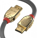 Kaabel Lindy Ultra High Speed 37601 HDMI A male, HDMI A male, 1 m, kuldne v./hall v.