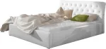 Voodi kahekohaline Milano Soft 17, 180 x 200 cm, valge v., ilma madratsita, p&otilde;hjalippidega