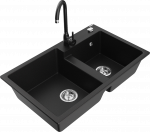 K&ouml;&ouml;givalamu Mexen Tomas, graniit, 80 cm x 50 cm x 19 cm, must