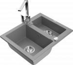 K&ouml;&ouml;givalamu Mexen Carlos 6518581500-71+670300-00, graniit, 58 cm x 47 cm x 17.7 cm, kroomi/hall