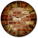 Kellaaeg Wallity 3030MS-013, pruun/punane, 30 cm x 30 cm, 30 cm