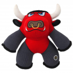 M&auml;nguasi koerale, pehme Plaček Be Fun Toy Angry Bull 414-20002, punane v., 25 cm