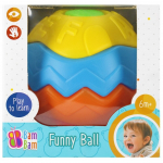 Hariduslik pall BamBam Funny Ball, mitmev&auml;rviline, 5 tk