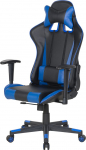 M&auml;nguri tool Beliani Gamer, 71 x 71 x 123 - 135 cm, must v./sinine v.