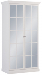 Riidekapp Gala Meble Lucca S2DL, valge v., 102.5 cm x 55.5 cm x 200 cm, peegliga