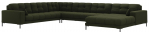 Nurgadiivan Micadoni Mamaia Structured, roheline v., vasak, 327 x 256 cm x 75 cm