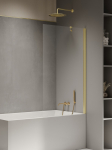 Vannisein Magnifity Fonta, 90 cm x 140 cm, l&auml;bipaistev/metallik must
