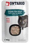 Kassi m&auml;rgtoit Ontario Tasty Meat In Broth Ocean Fish Soup, kalaliha, 0.04 kg