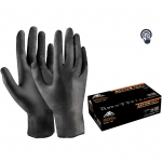 T&ouml;&ouml;kindad kummist Active Gear, must v., 9/L, 100 tk
