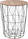 Kohvilaud Atmosphera Kumi, pruun v./must v., 47 cm x 47 cm x 57 cm