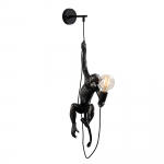 Valgusti seinale Opviq Singe 2, E27, 1 x 40 W, must v.