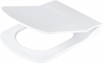 WC-poti prill-laud kaanega Deante, valge, 45 cm x 36.5 cm