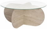 Kohvilaud Nordure Aeris, l&auml;bipaistev v./hall v., 75 cm x 75 cm x 35 cm