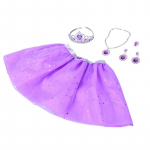 Kost&uuml;&uuml;m lastele, printsess ZA6027, h&otilde;be/violetne