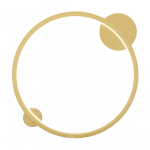 Valgusti lagi ja seinad Milagro Saturno ML8859, LED, 4000 &deg;K, 1 x 25 W, kuldne v.