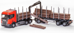 M&auml;nguasja veoauto EMEK Scania CR Timber Truck & Trailer, 1:25, pruun v./must v./punane v.