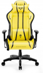 M&auml;nguri tool Diablo Chairs X-One 2.0, 51 x 55 x 124 - 134 cm, must v./kollane v.