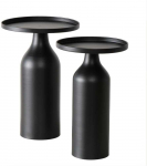 Kohvilaudade komplekt Boltze Oprah, must v., 28 - 33 cm x 33 cm x 45.5 cm, 2 tk
