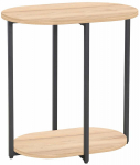 Kohvilaud Home4you Hannes, pruun v./must v., 35 cm x 52 cm x 54 cm