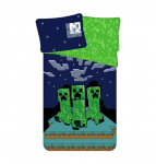 Laste voodipesukomplekt Minecraft Sssleep Tight JE10331JF, sinine v./roheline v., 140 x 200 cm (kahjustatud pakend)